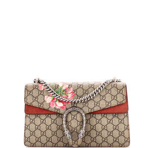 Gucci Small Dionysus Bag Blooms Print GG Coated Canvas